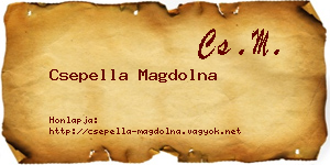 Csepella Magdolna névjegykártya