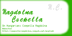 magdolna csepella business card